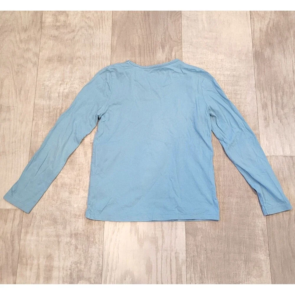 Mini Boden Llama Girls 9/10 Top Long Sleeve Pom Textured Embroidered Applique
